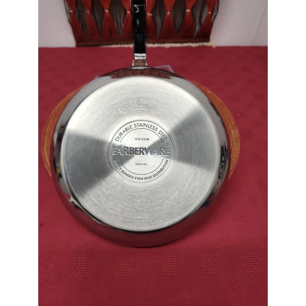 Farberware Classic Serial 10 Inch Frying Pan/Skillet Stainless Steel New No Box